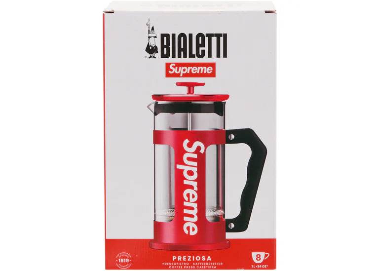Supreme Bialetti 8-Cup French Press Red