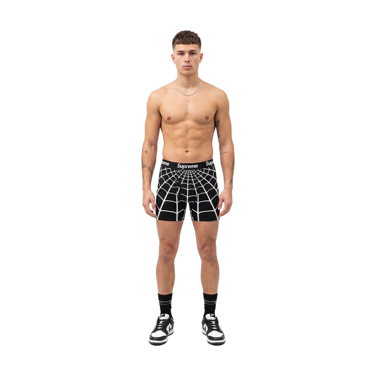 Supreme Hanes Spider-Man Boxer Briefs (2 Pack) Black