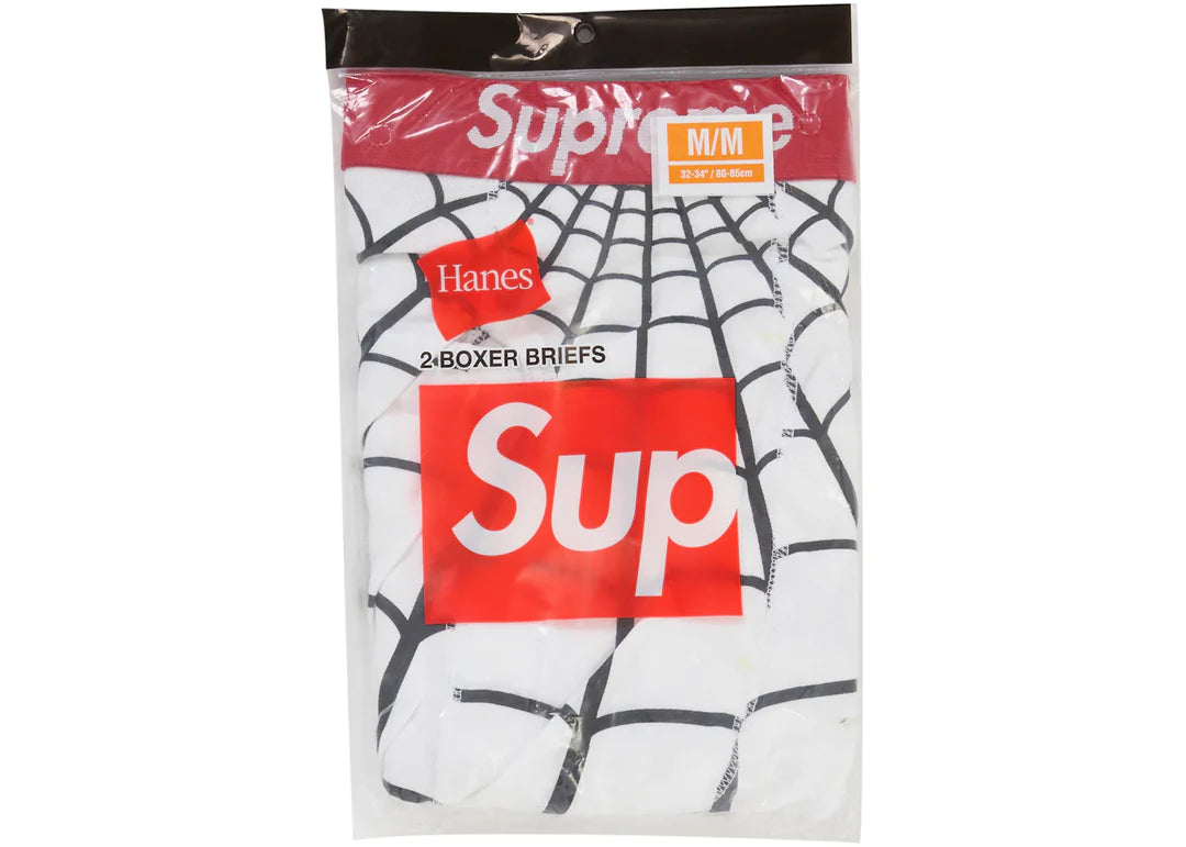 Supreme/Hanes Spider-Man Boxer Briefs (2 Pack) 'White'