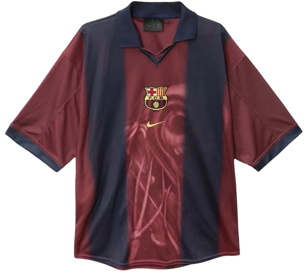 Travis Scott x Nike x FC Barcelona Retro 2000/01 Home Skeleton Jersey