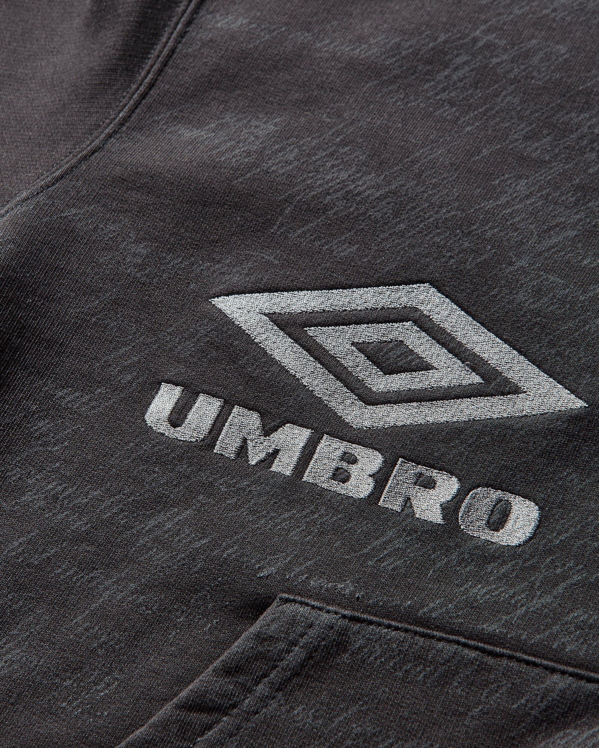 Umbro x Slam Jam Compact Masked Zip Hoodie Washed Black