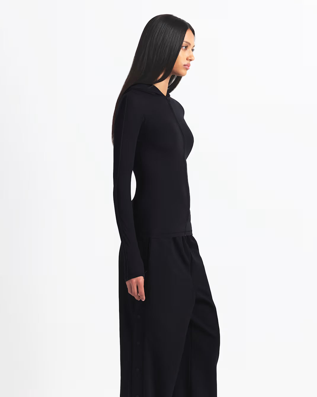 Nike x SKIMS Weightless Layers Women's Full-Zip Hoodie Obsidian