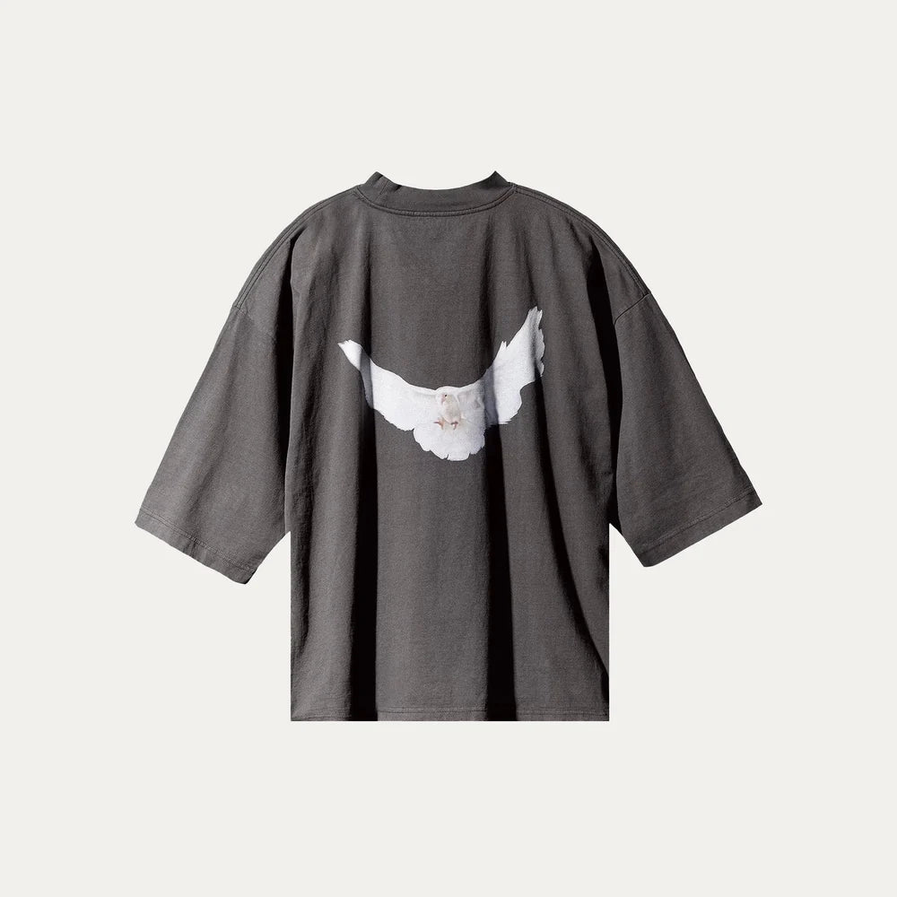 Yeezy Gap Engineered by Balenciaga Dove 3/4 Sleeve Tee Dark Grey