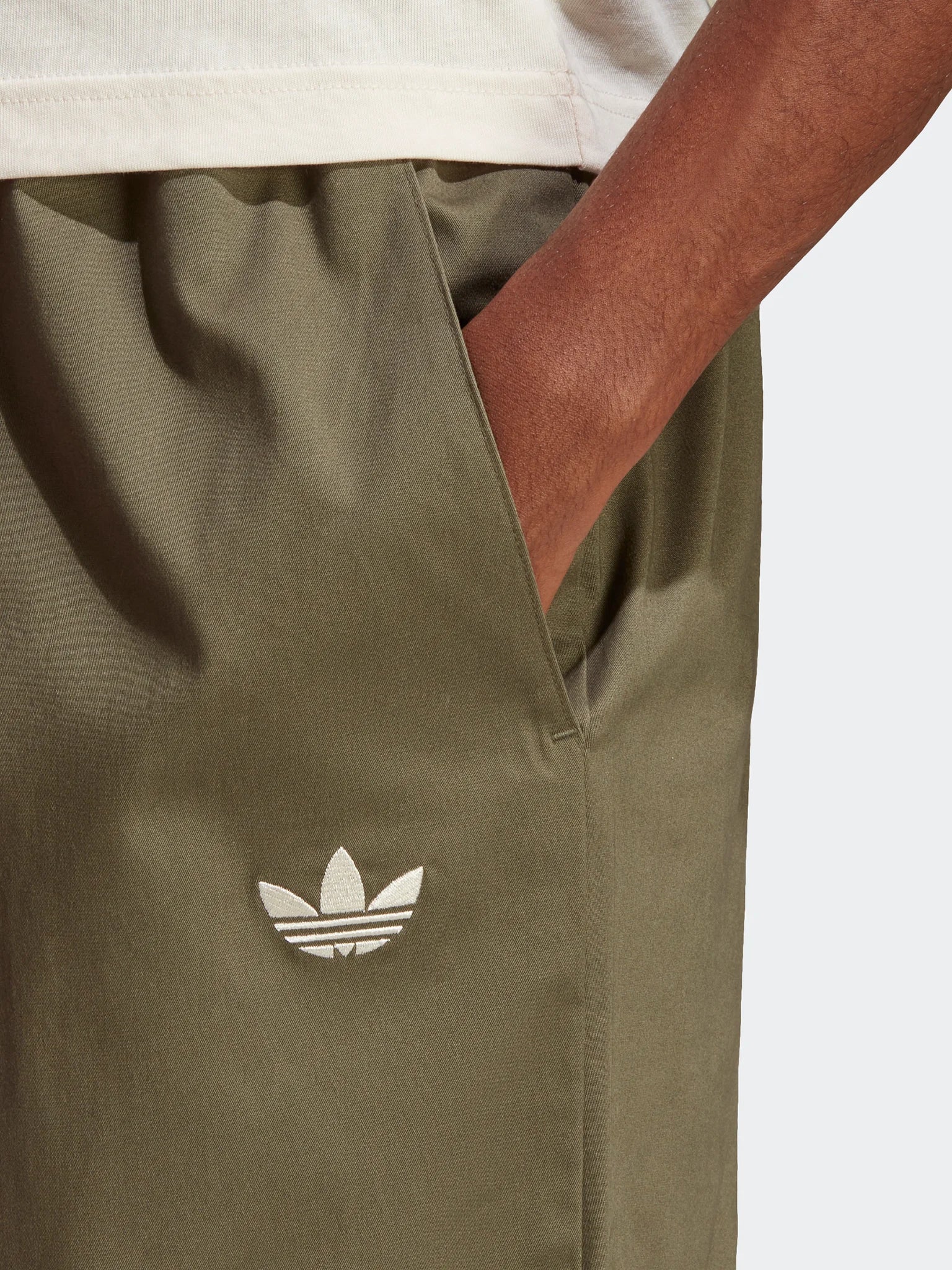 adidas Originals BPop Stretch Cotton Chino Pants Olive Strata