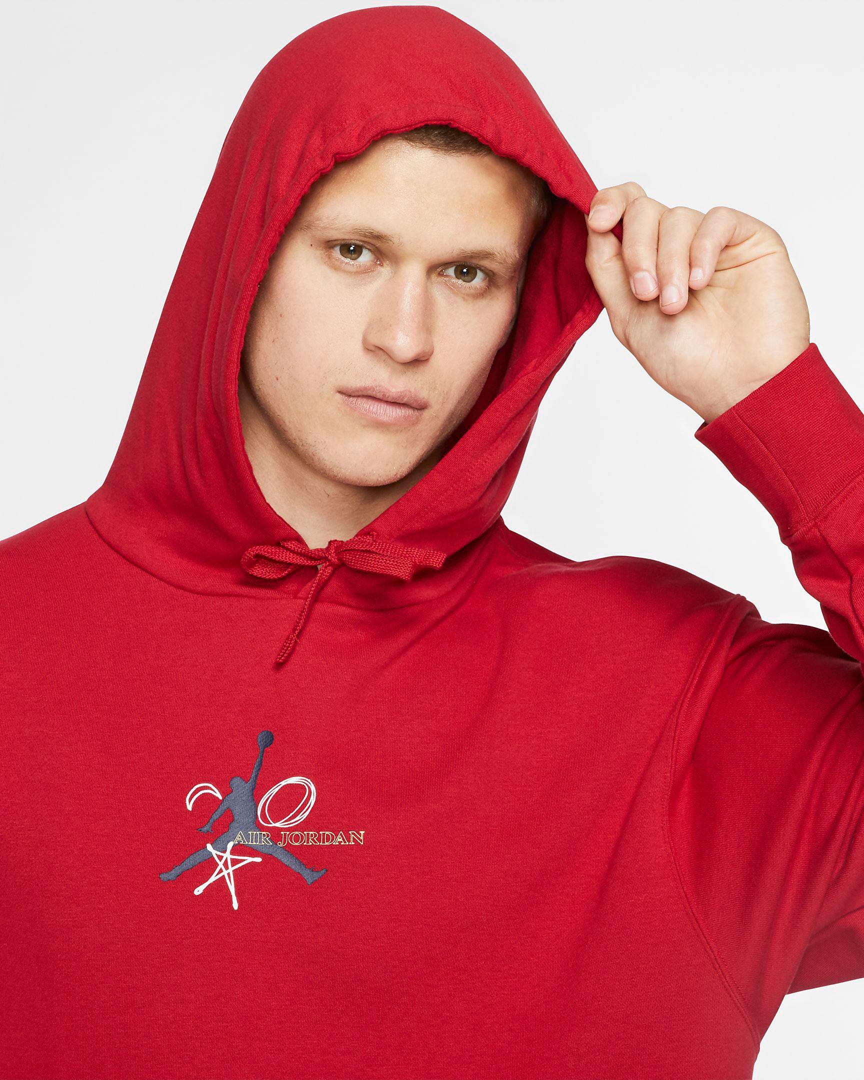 Air Jordan Legacy Fiba Lightweight Pullover Hoodie Red