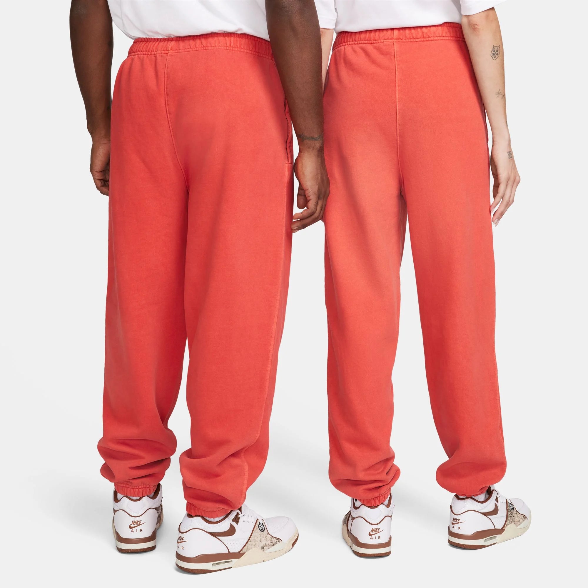 Stussy x Nike Pigment Dyed Fleece Sweatpants Habanero Red