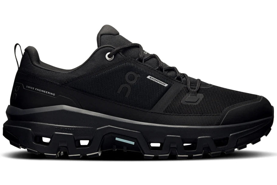 On Running Cloudrock Low Waterproof All Black