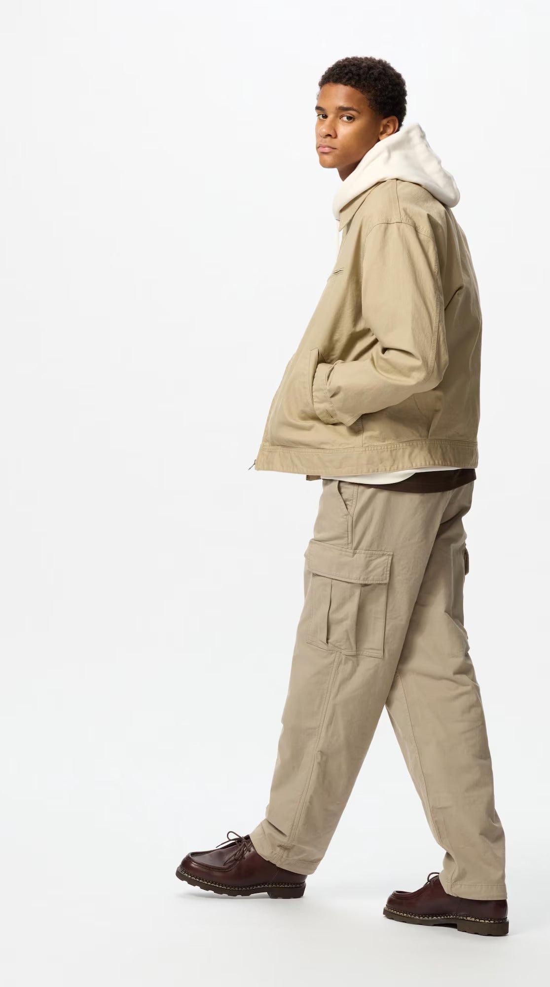 Uniqlo Utility Cargo Trousers Beige