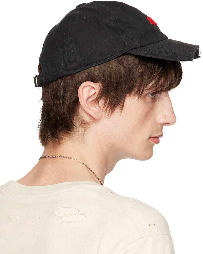 424 Distressed Baseball Hat Black