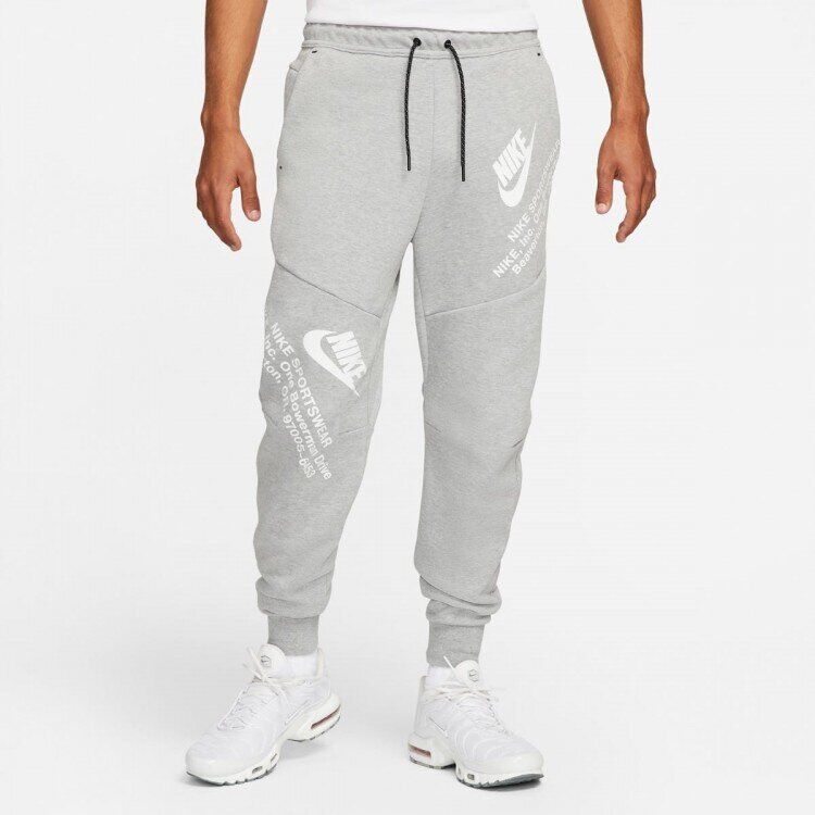 Одяг Nike Sportswear Tech Fleece Graphic Joggers Grey (DM6480-063
