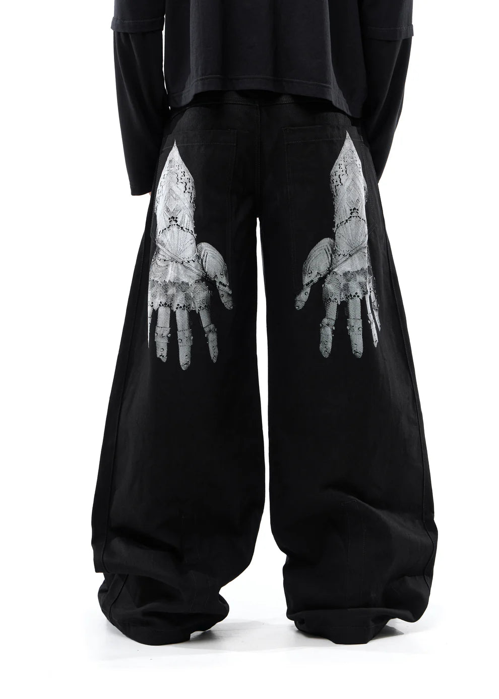 Pla4 Knight Wide Jeans Black