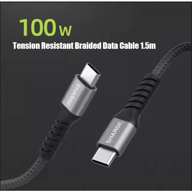 Shargeek USB-C to C braided cable 100W