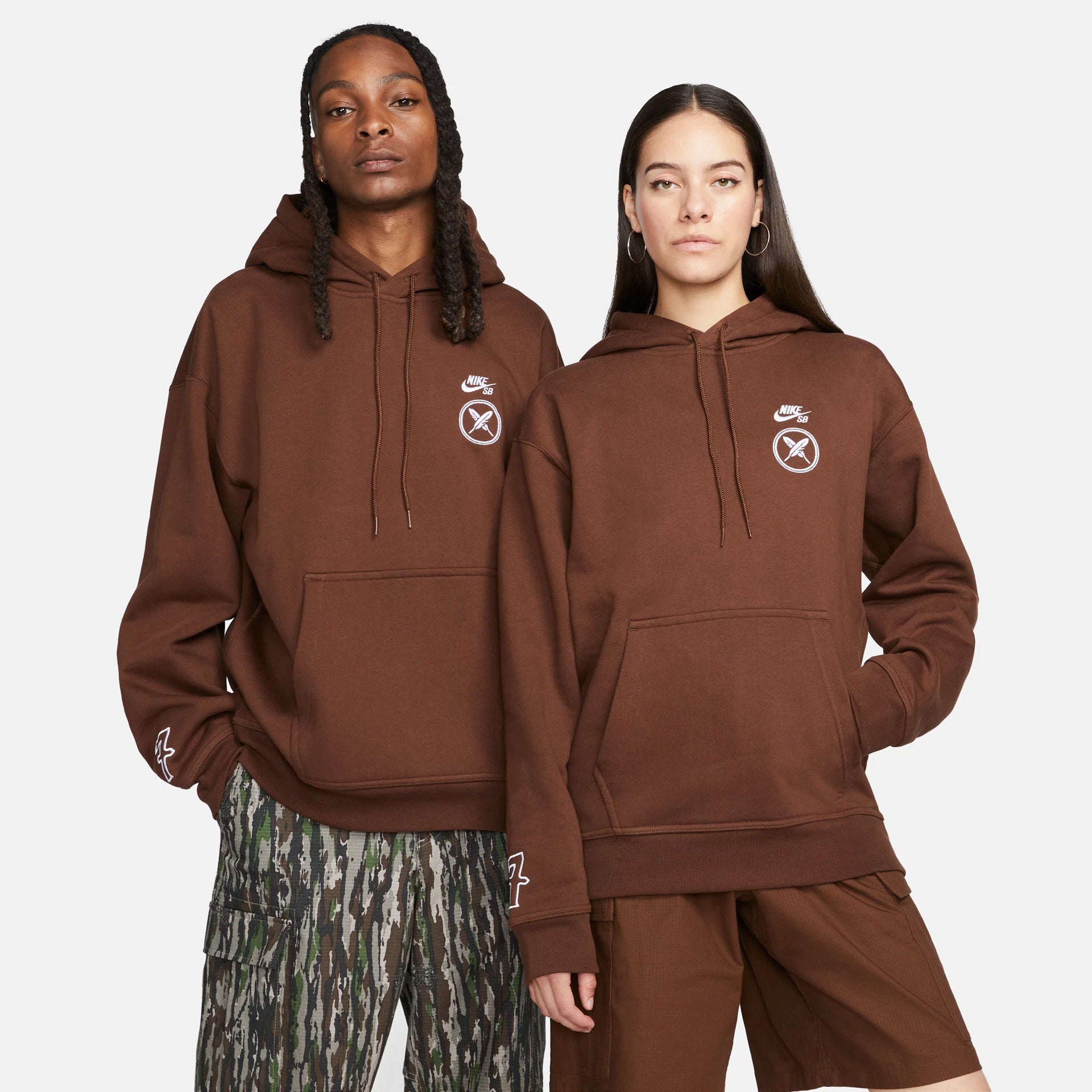 Nike SB x Yuto Horigome Fleece Pullover Hoodie Brown