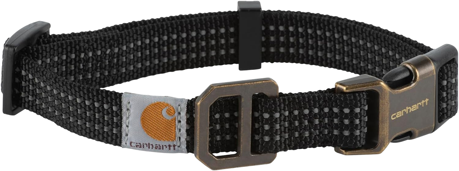 Carhartt Dog Collar Black Brushed Brass BLACK