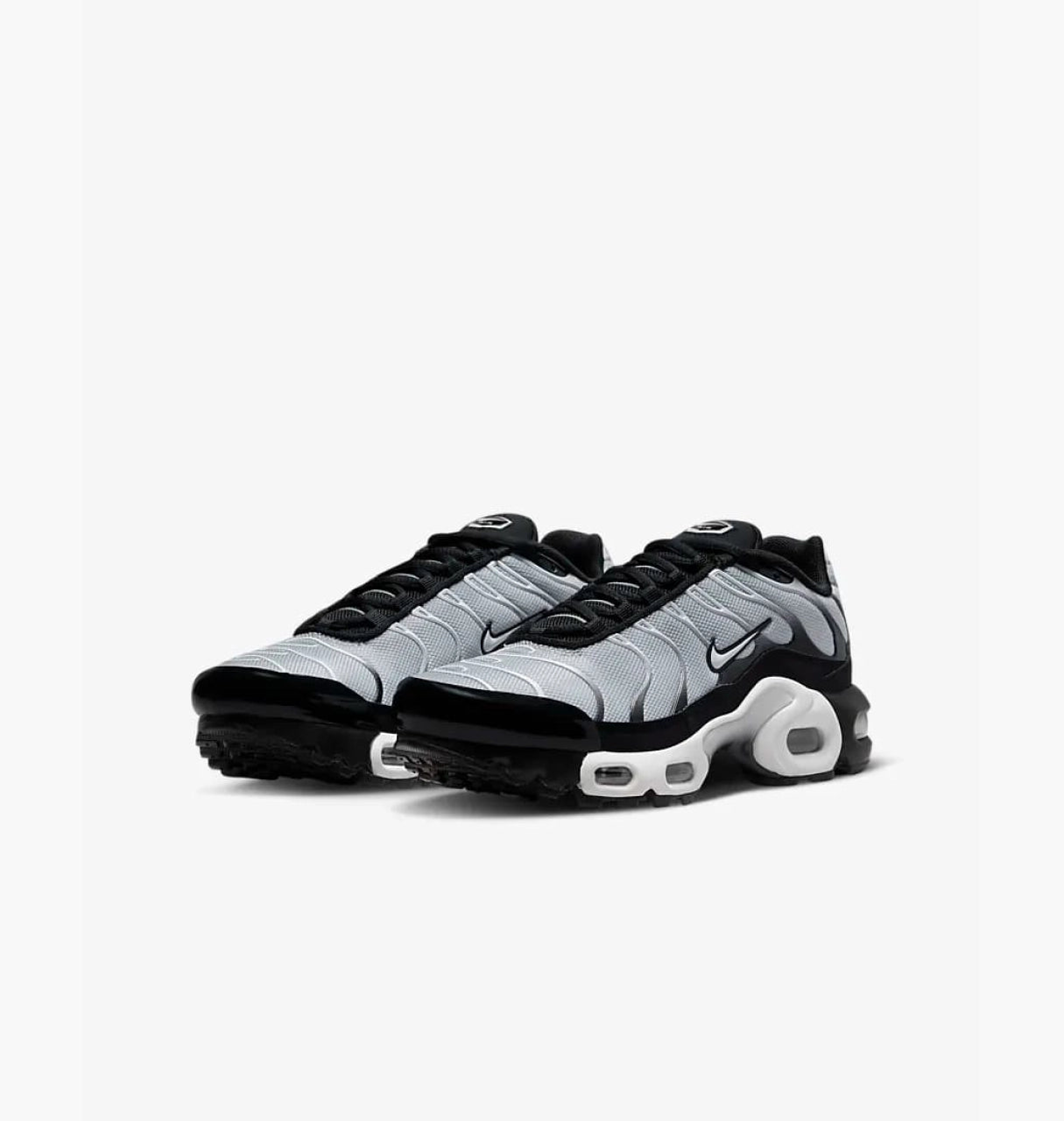 Nike Air Max Plus GS 'Black Metallic Cool Grey'