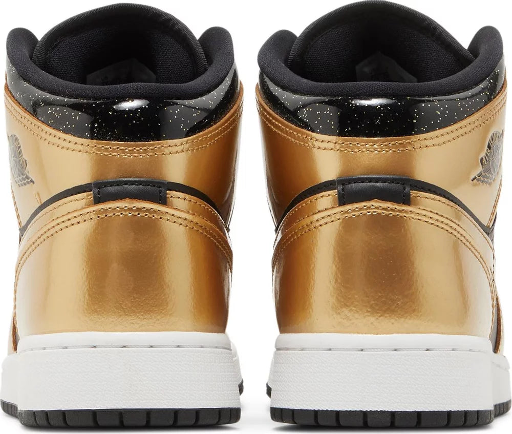 Air Jordan 1 Mid SE GS 'Metallic Gold Black'