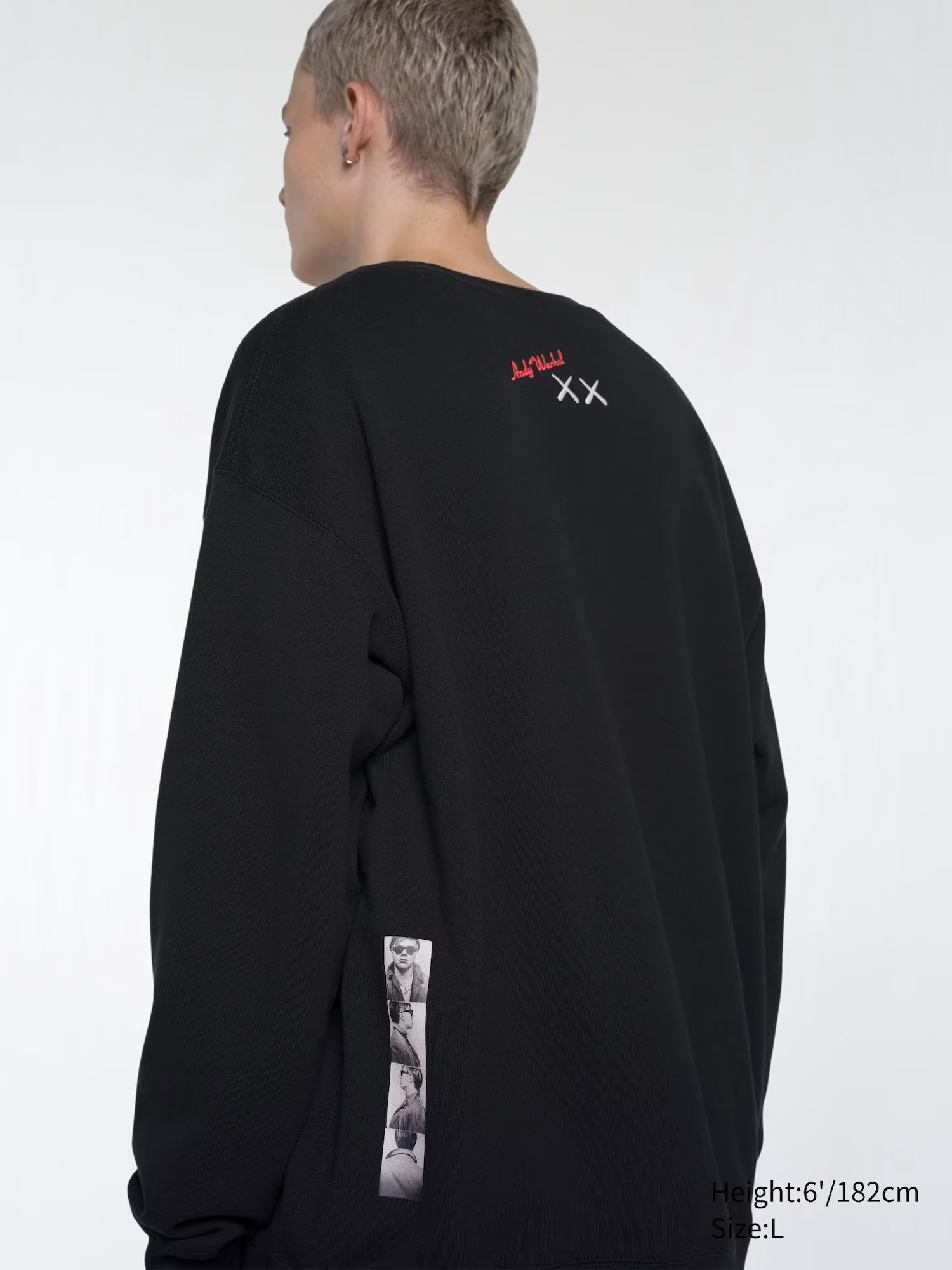 KAWS + Warhol Graphic Sweatshirt Black