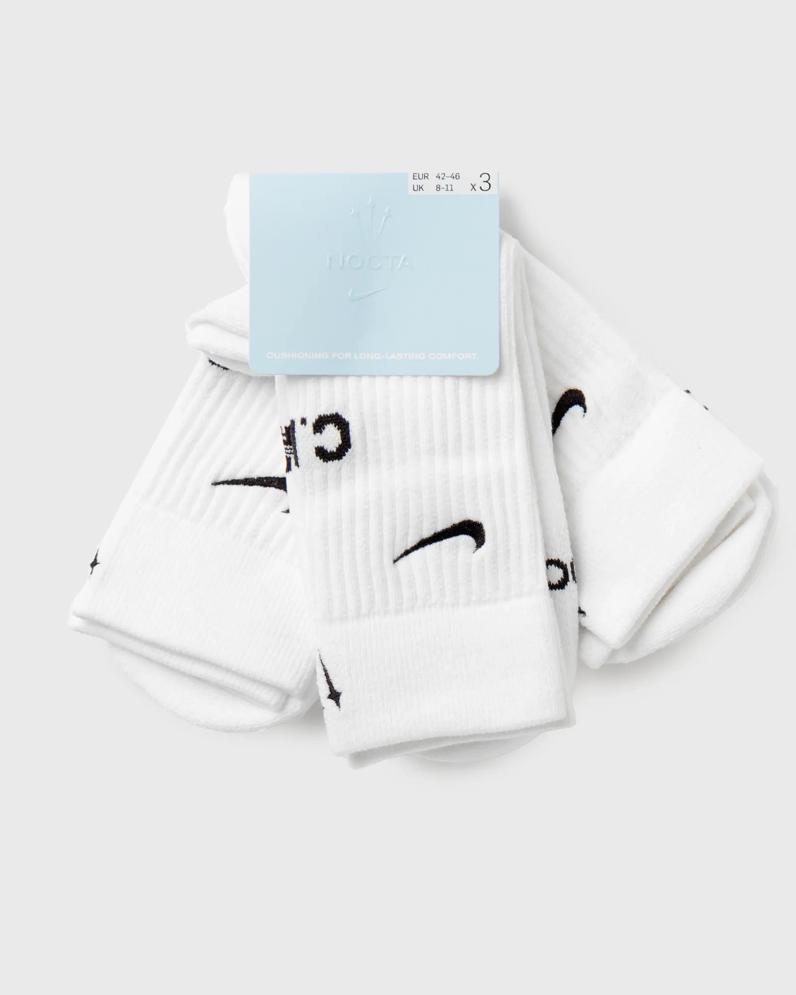 Nike x NOCTA Crew Socks White Black