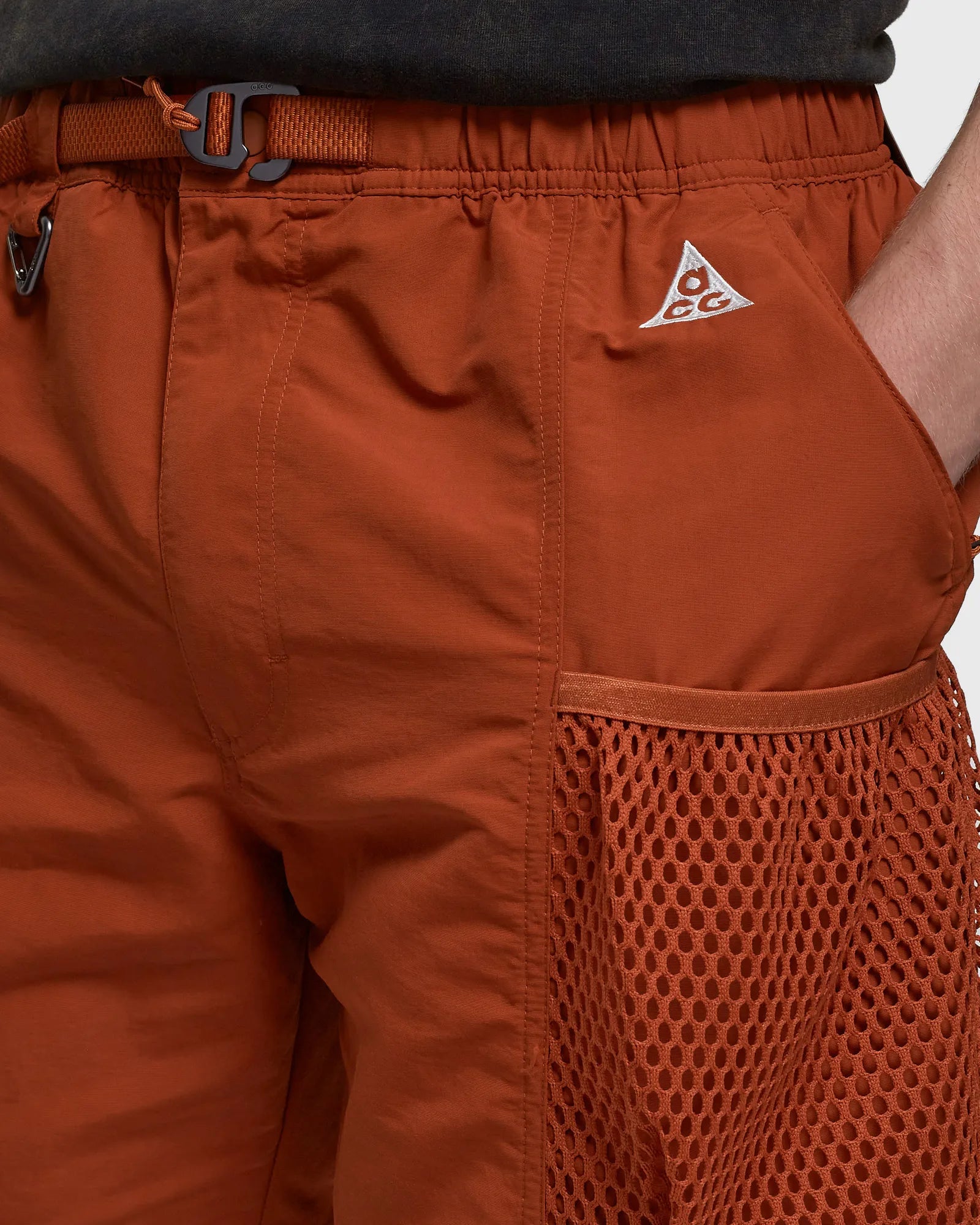 Nike Acg Snowgrass Cargo Shorts Orange