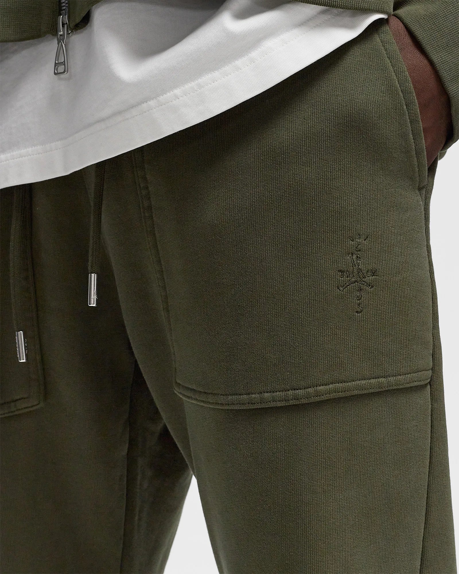 Jordan x Travis Scott Fleece Pants Army Green