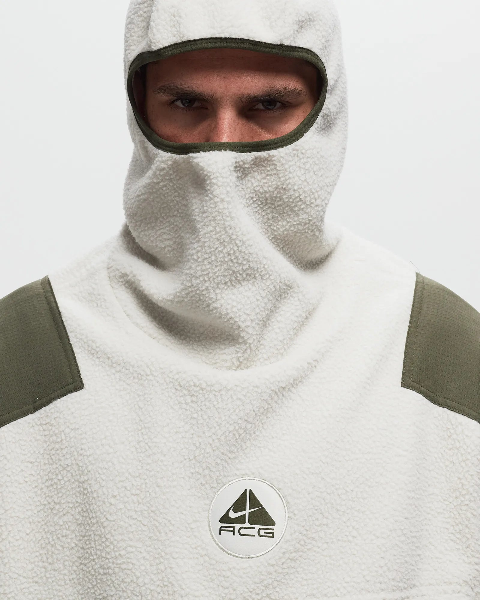 Nike ACG Balaclava Retro Fleece Pullover Hoodie Light Bone Khaki