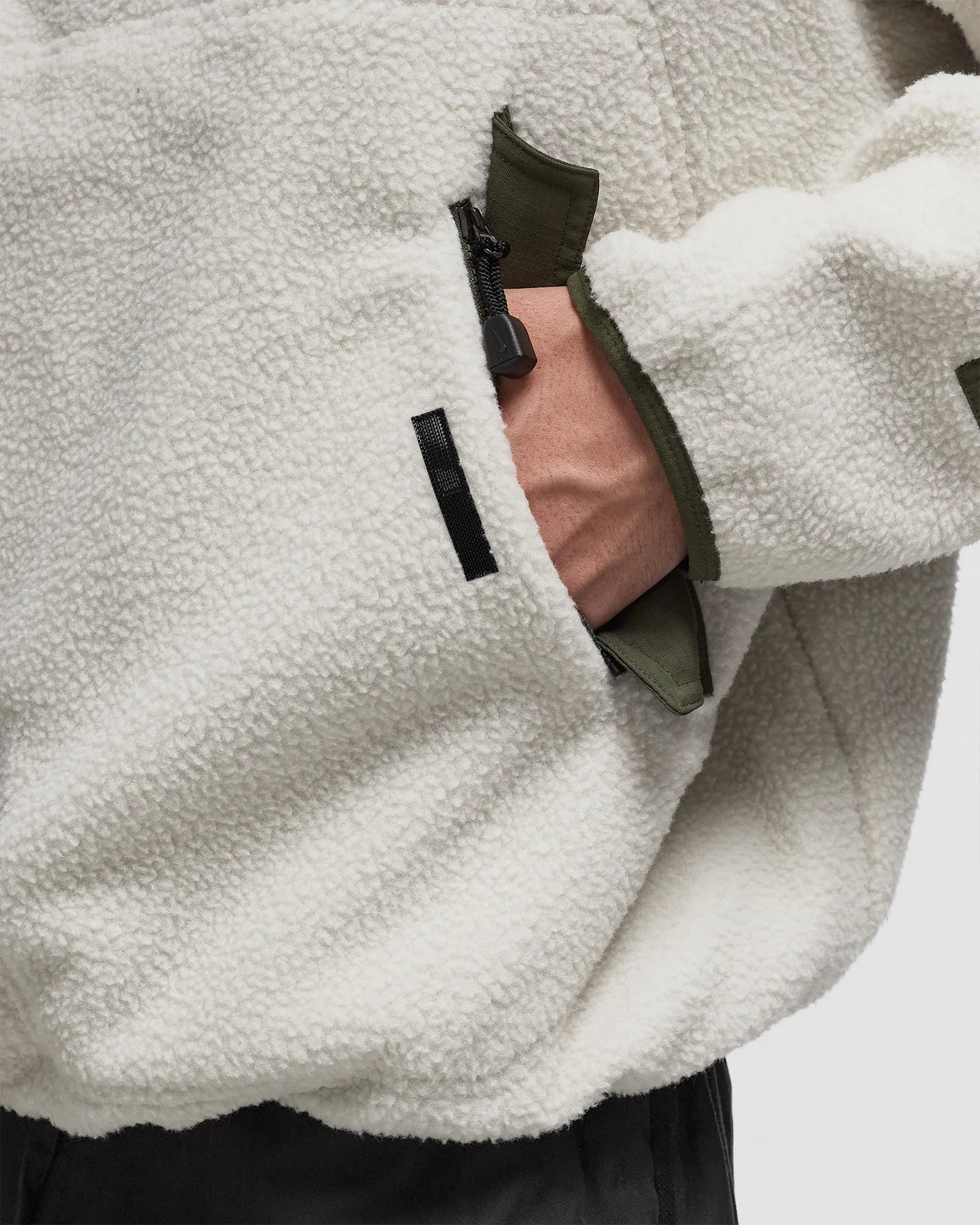 Nike ACG Balaclava Retro Fleece Pullover Hoodie Light Bone Khaki