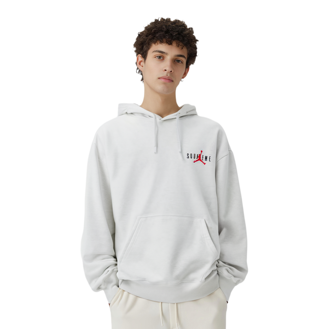 Supreme Jordan Hooded Sweatshirt (FW24) Ash Grey