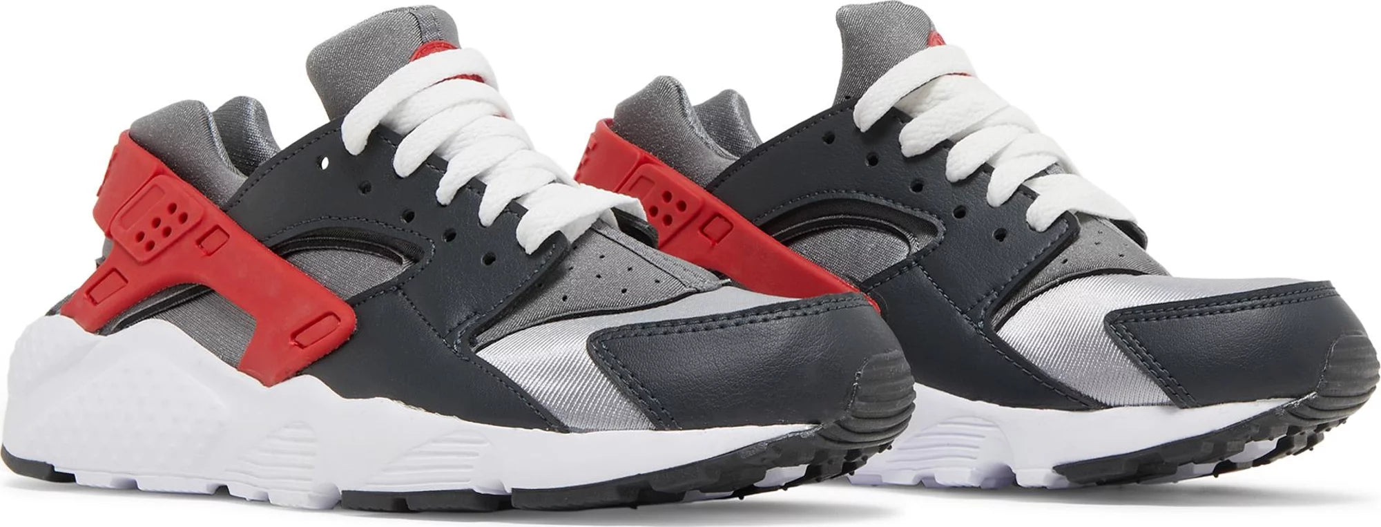 Nike Huarache Run Dark Smoke Gray University Red 