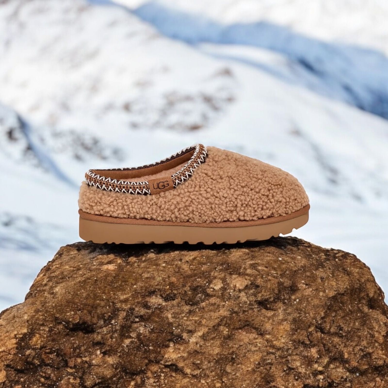 UGG Wmns Tasman Slipper 'Maxi Curly - Chestnut'