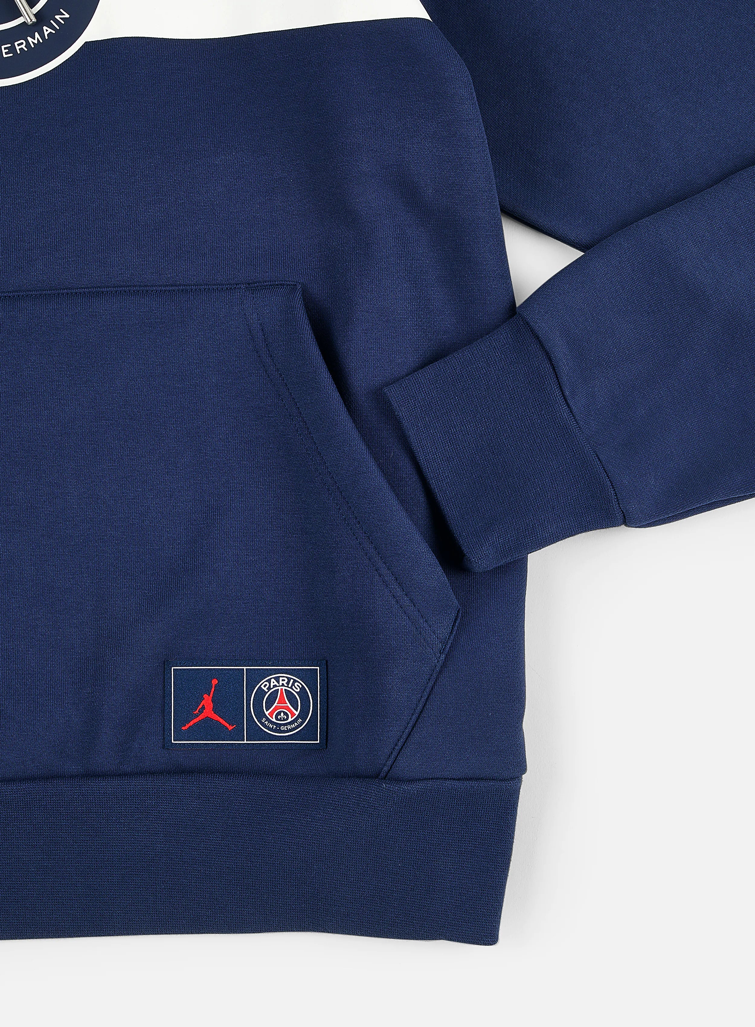 Air Jordan Paris Saint-Germain Fleece Pullover Hoodie Navy