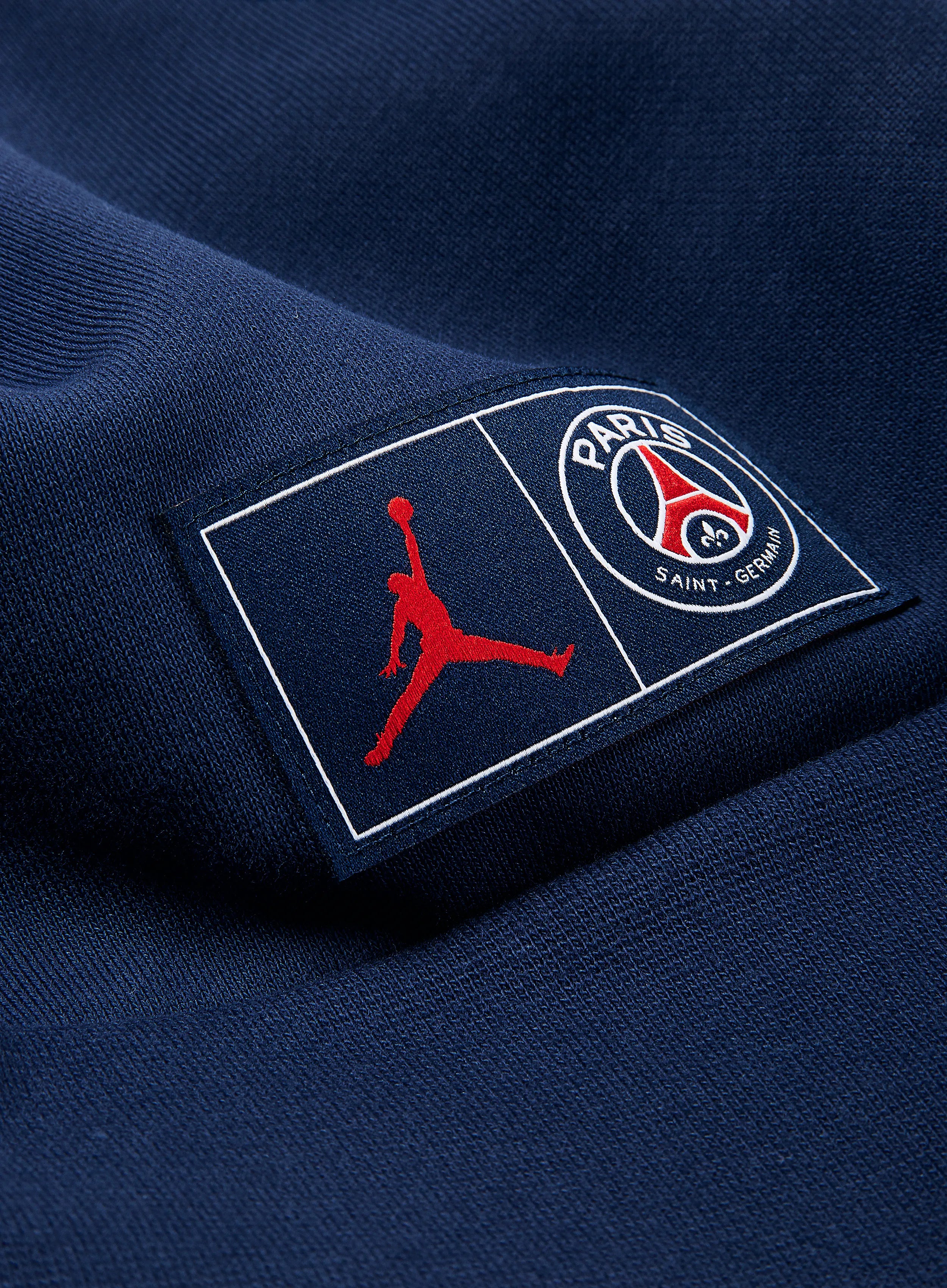 Air Jordan Paris Saint-Germain Fleece Pullover Hoodie Navy