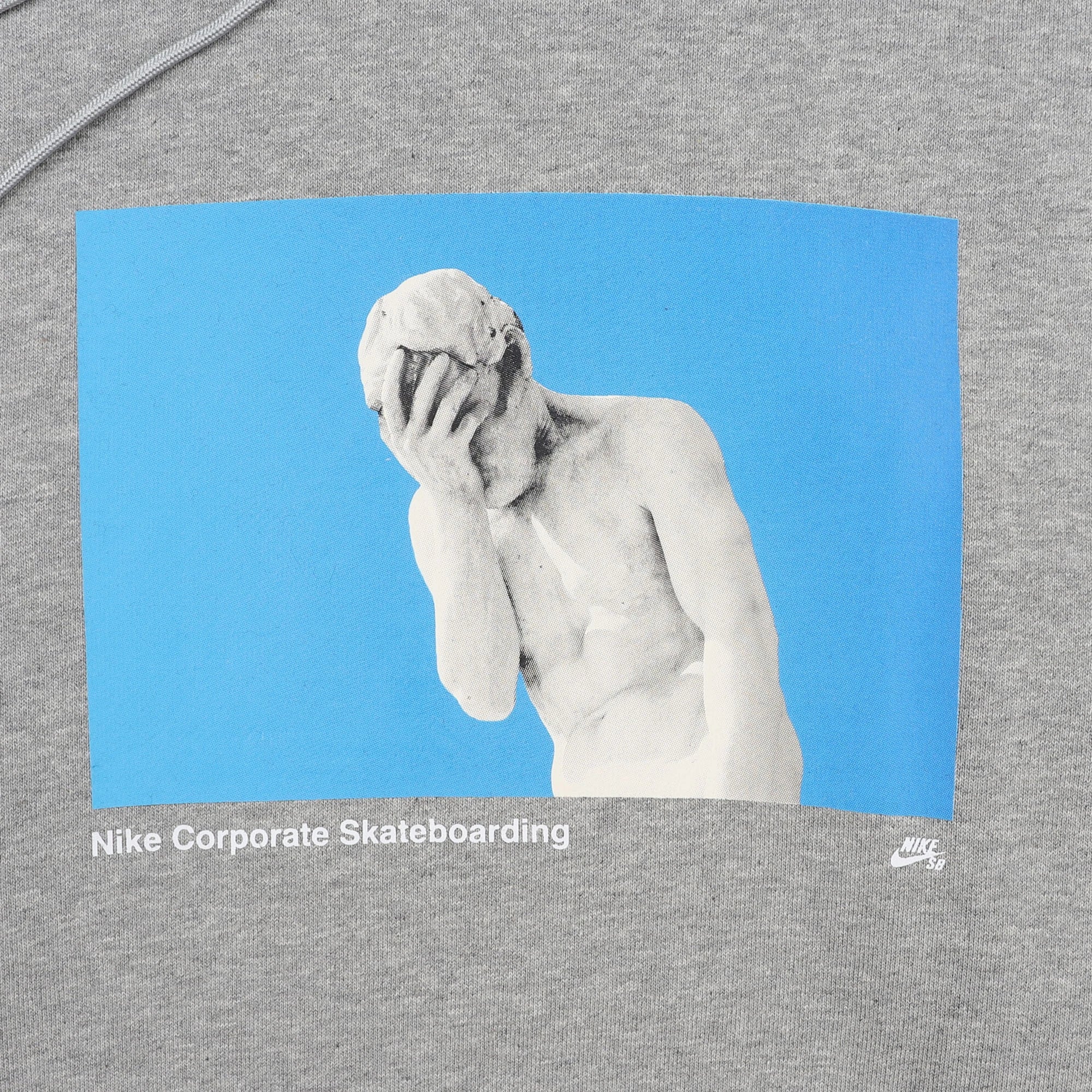 Nike SB Fleece Pullover Skate Hoodie Gray