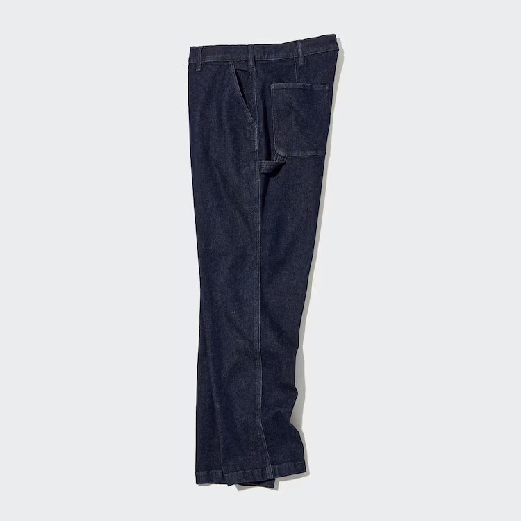 Uniqlo  Wide Fit Denim Work Pants Dark Blue