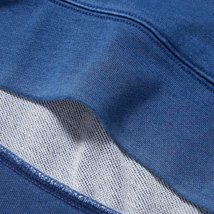 Uniqlo Sweat Half-Zip Long Sleeve Pullover Blue