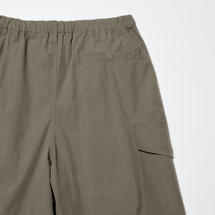 Uniqlo Wide Fit Parachute Cargo Pants Beige Uniqlo