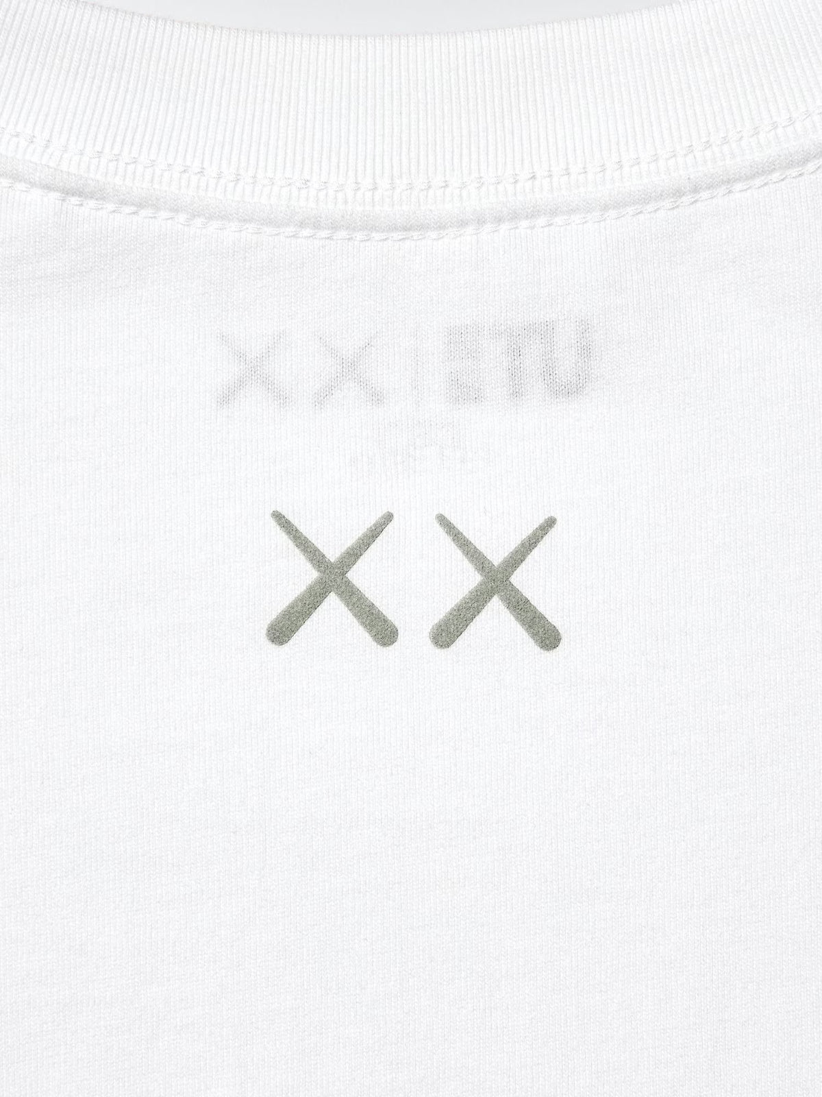 Kaws x Uniqlo White Yellow Small Logo Tee