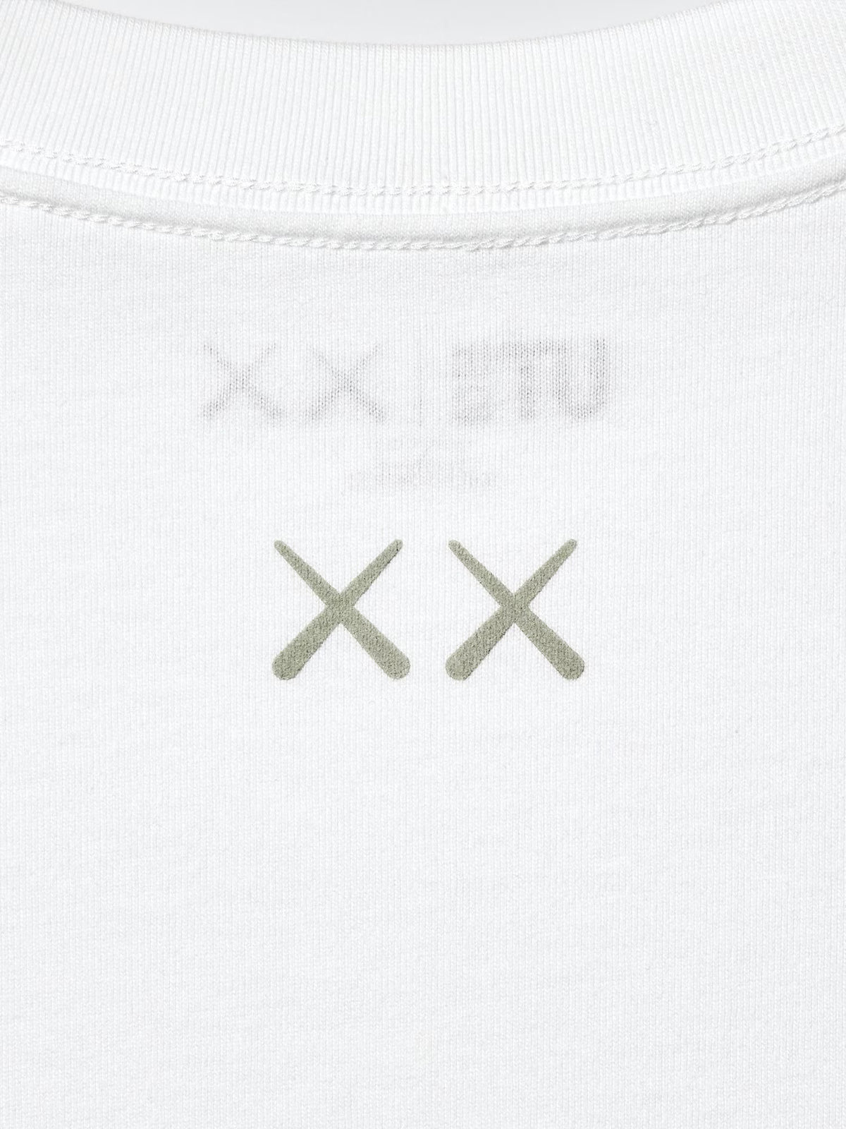 Kaws x Uniqlo White Planets Logo Front Tee