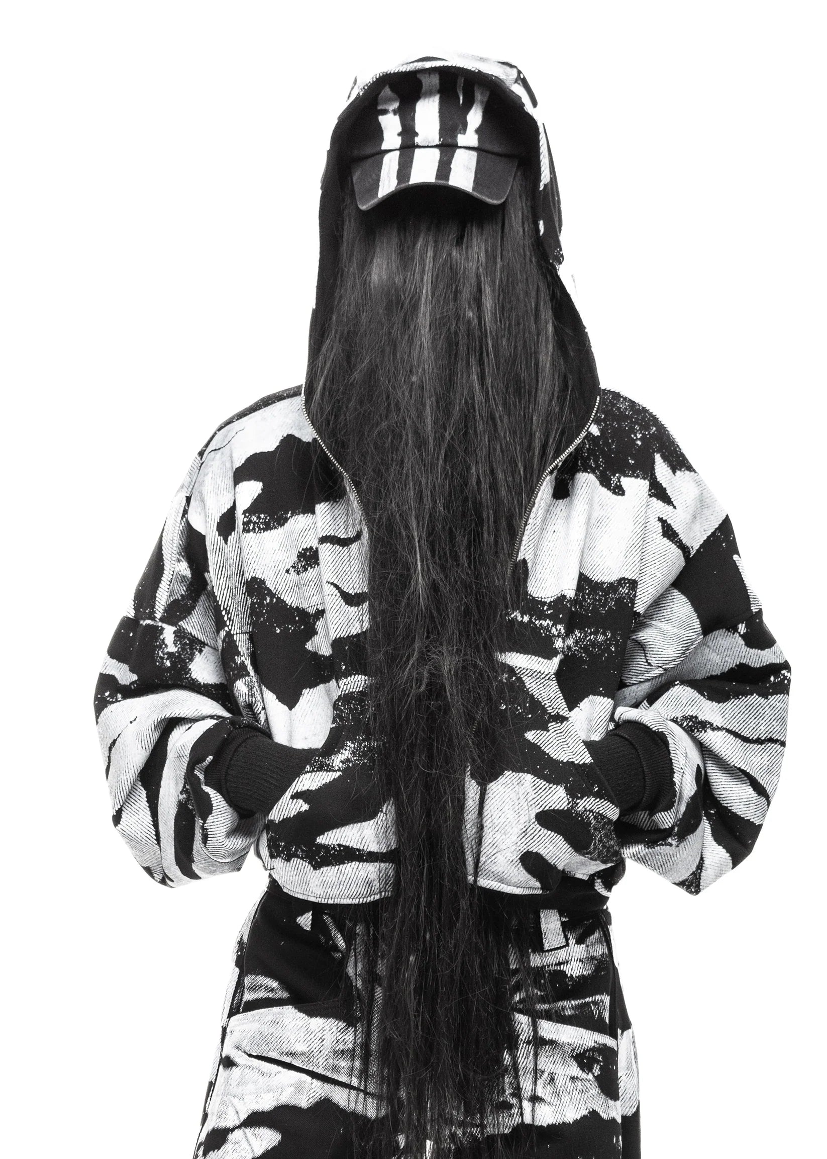 PLA4 CAMO BLACK ZIP HOODIE