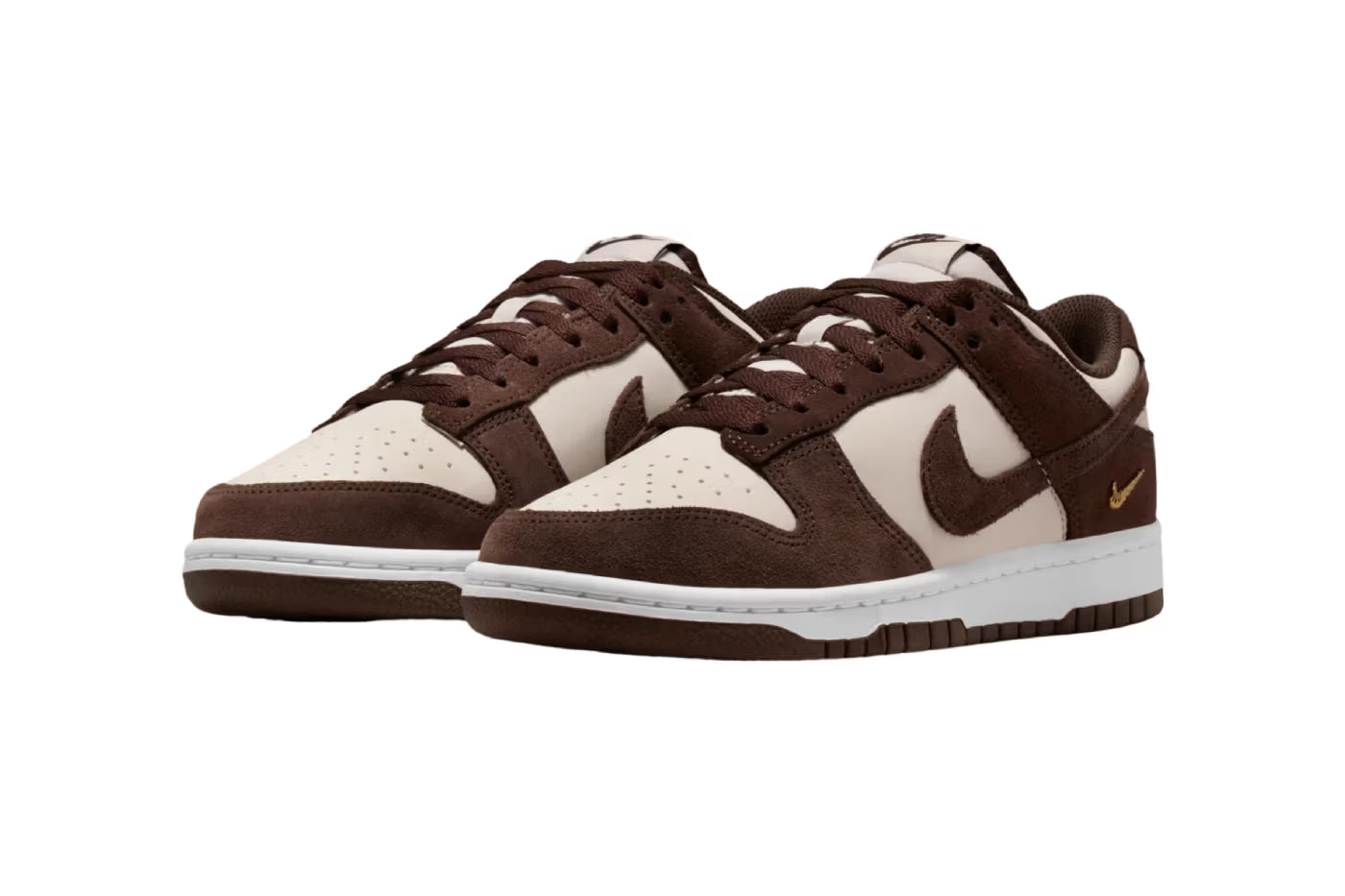NIKE WMNS DUNK LOW BAROQUE BROWN / METALLIC GOLD