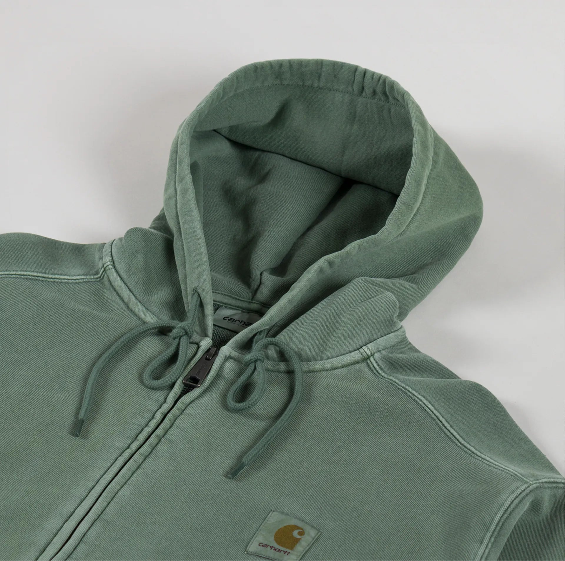 Carhatt WIP Hooded Nelson Zip Jacket Park Garment Dyed
