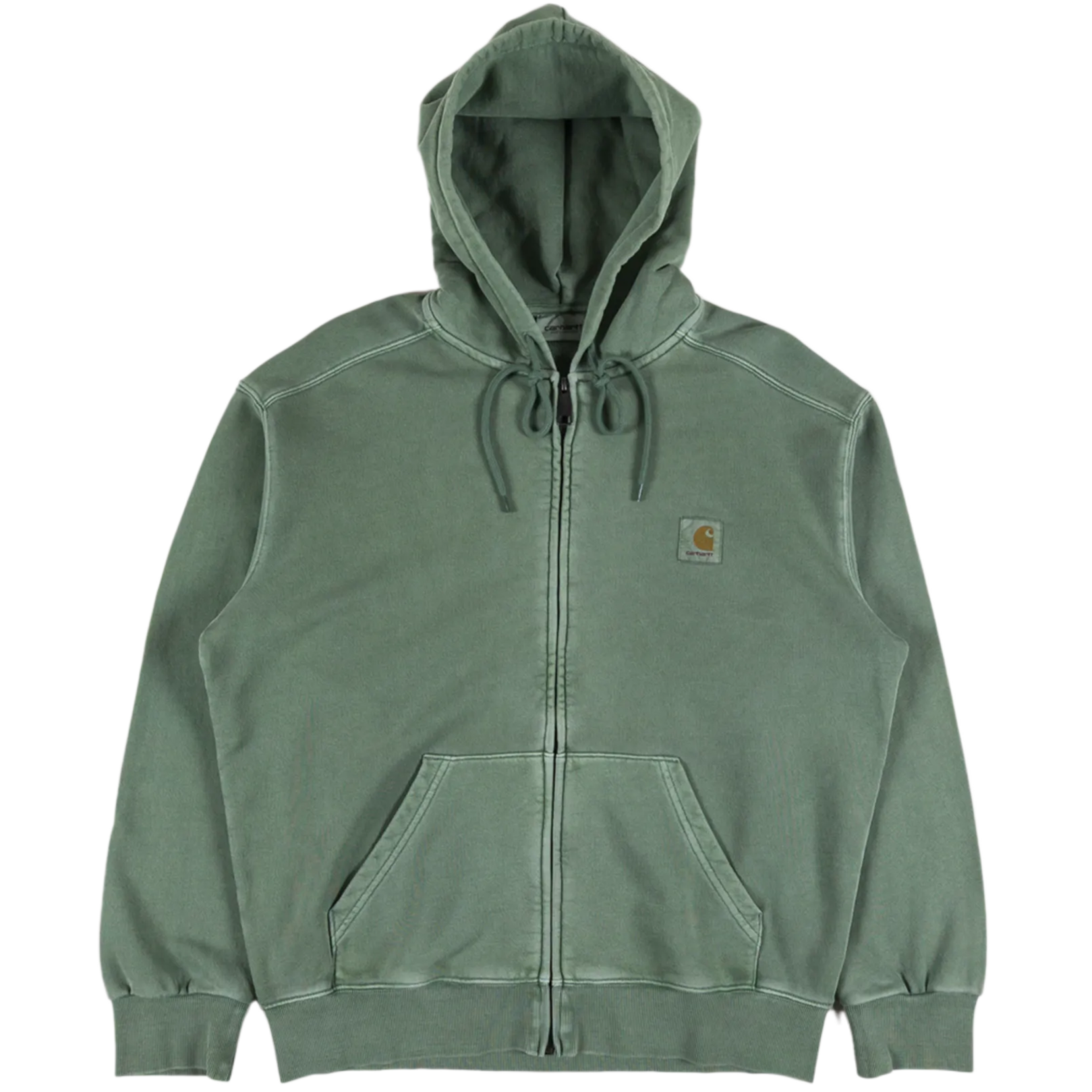 Carhatt WIP Hooded Nelson Zip Jacket Park Garment Dyed