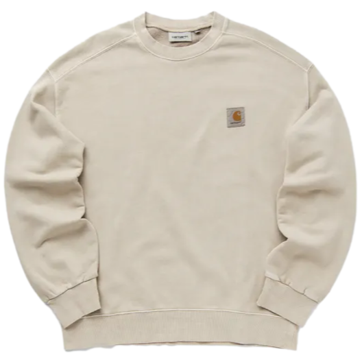 Carhartt WIP Nelson Sweatshirt Fleur De Sel Garment Dyed