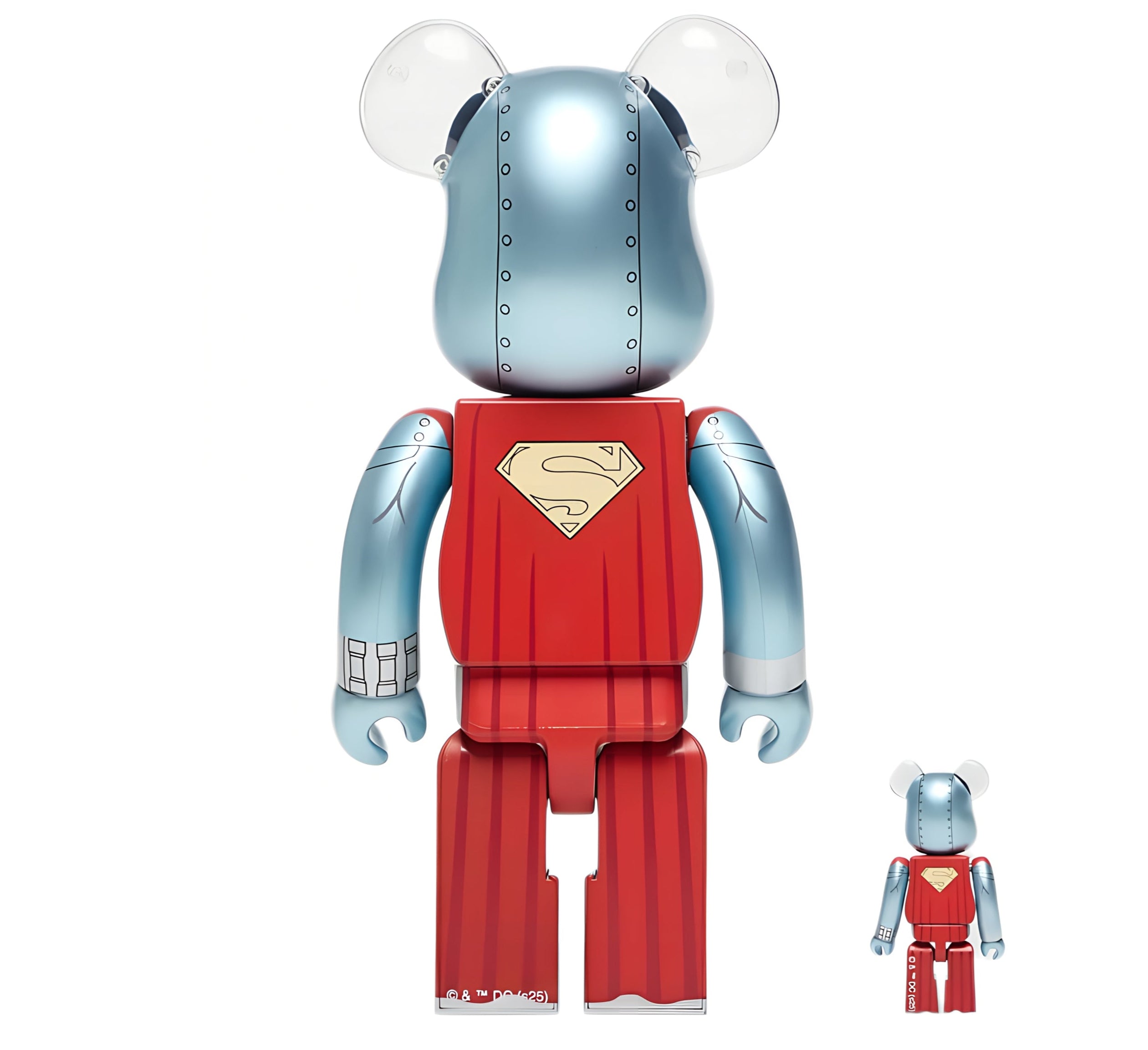 Medicom Toy BE@RBRICK Steel 100 % & 400 % Set