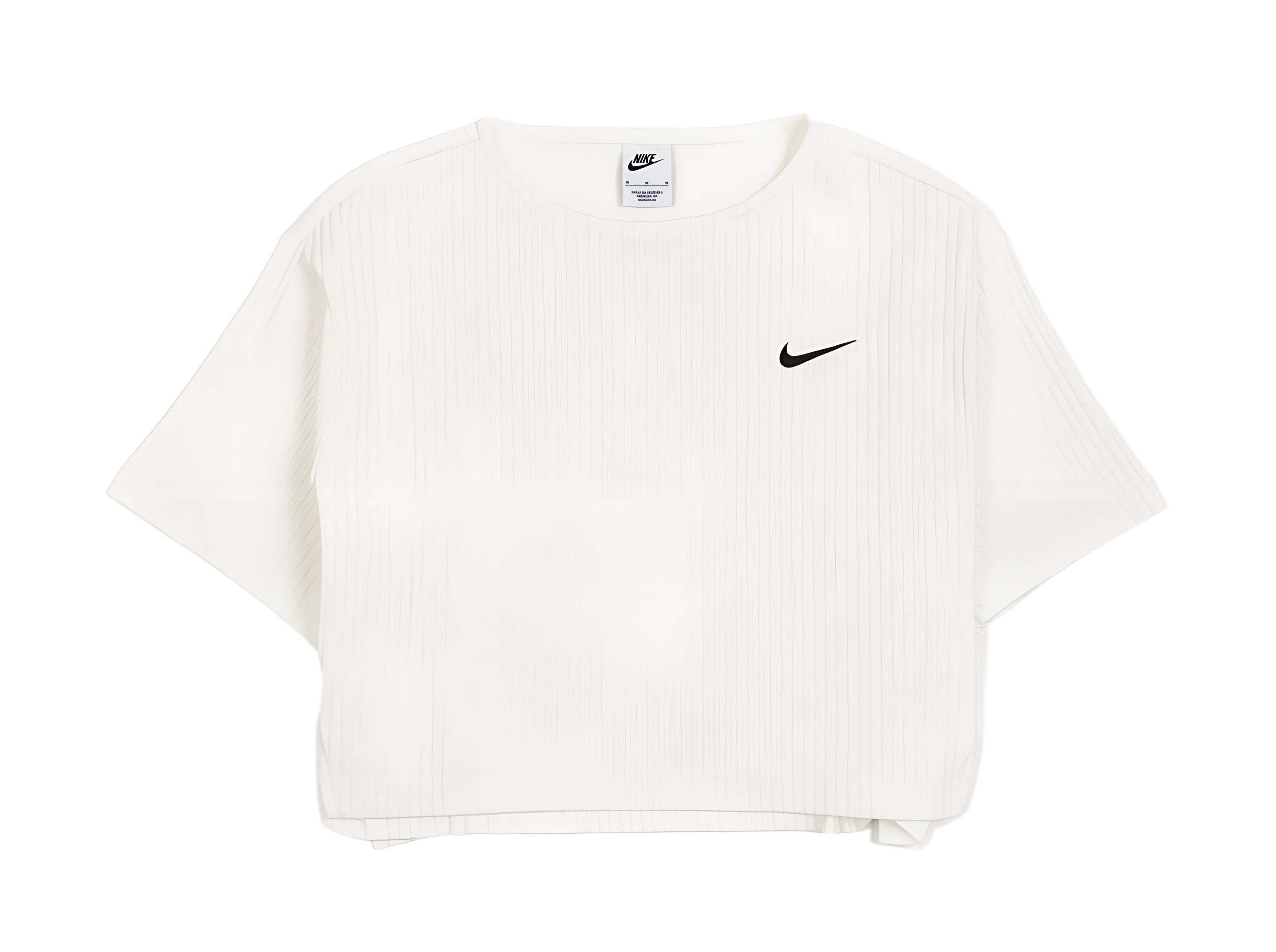 Nike Ribbed Jersey Short-Sleeve Top White W