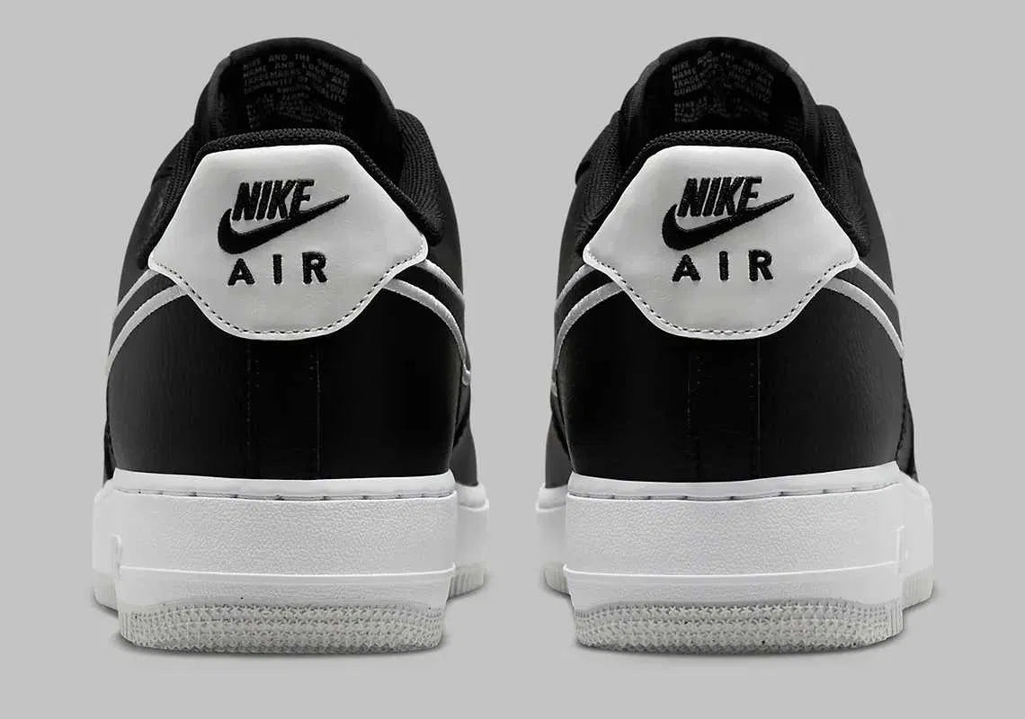 Nike Air Force 1 '07 'Embroidered Swoosh - Black'