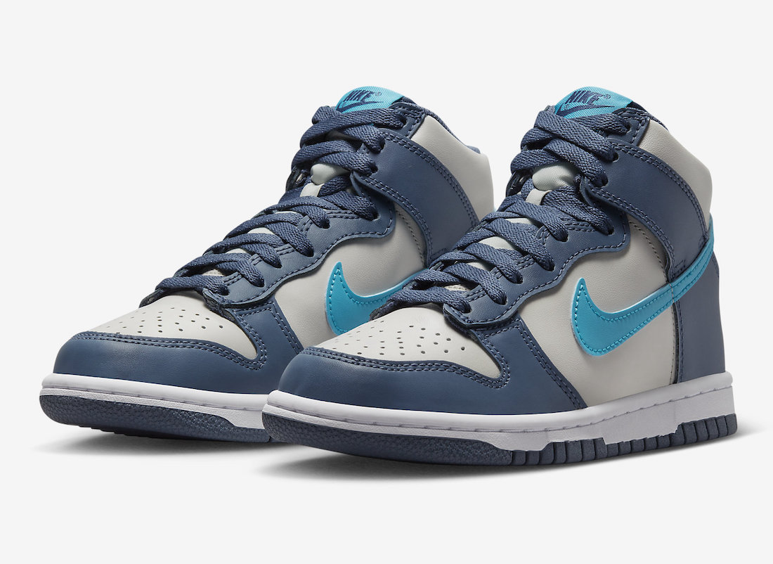 Nike Dunk High GS 'Light Bone Diffused Blue'