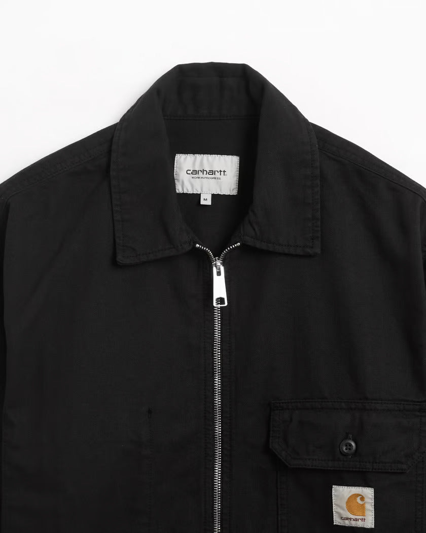 Carhartt WIP Rainer Shirt Jacket Black Garment Dyed