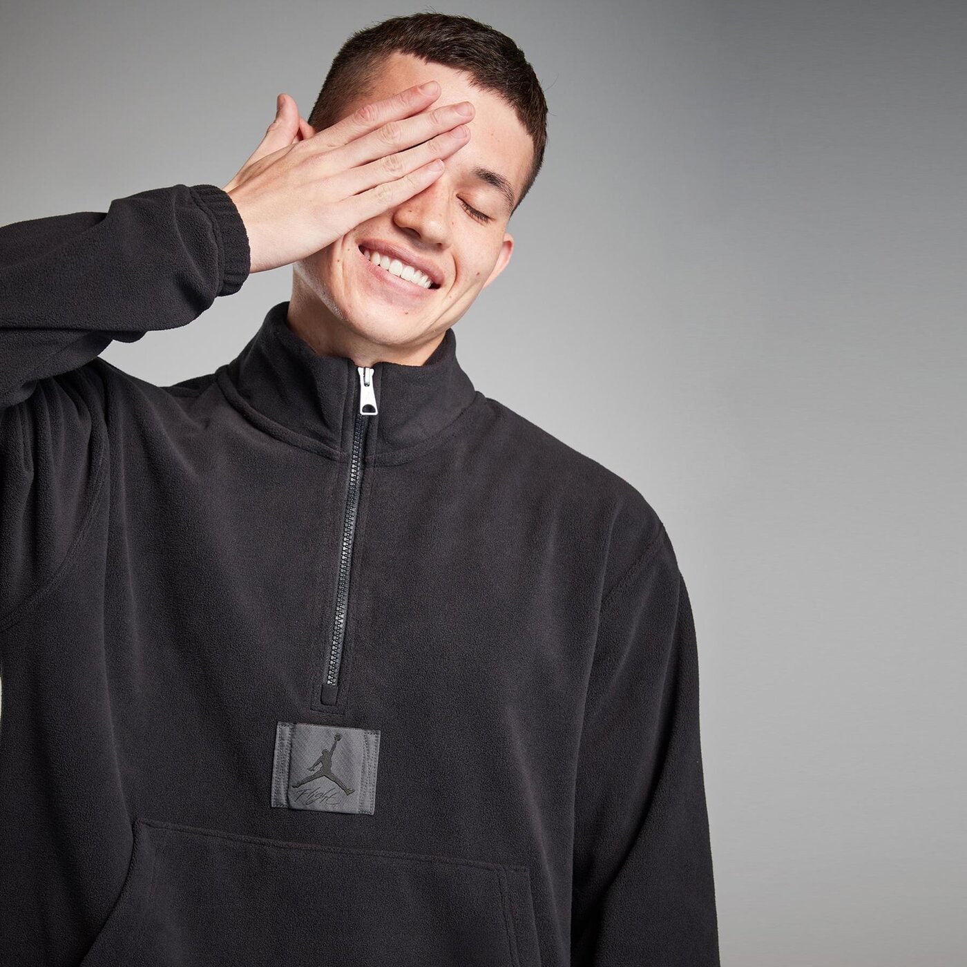 Air Jordan Essentials Fleece Half-Zip Black