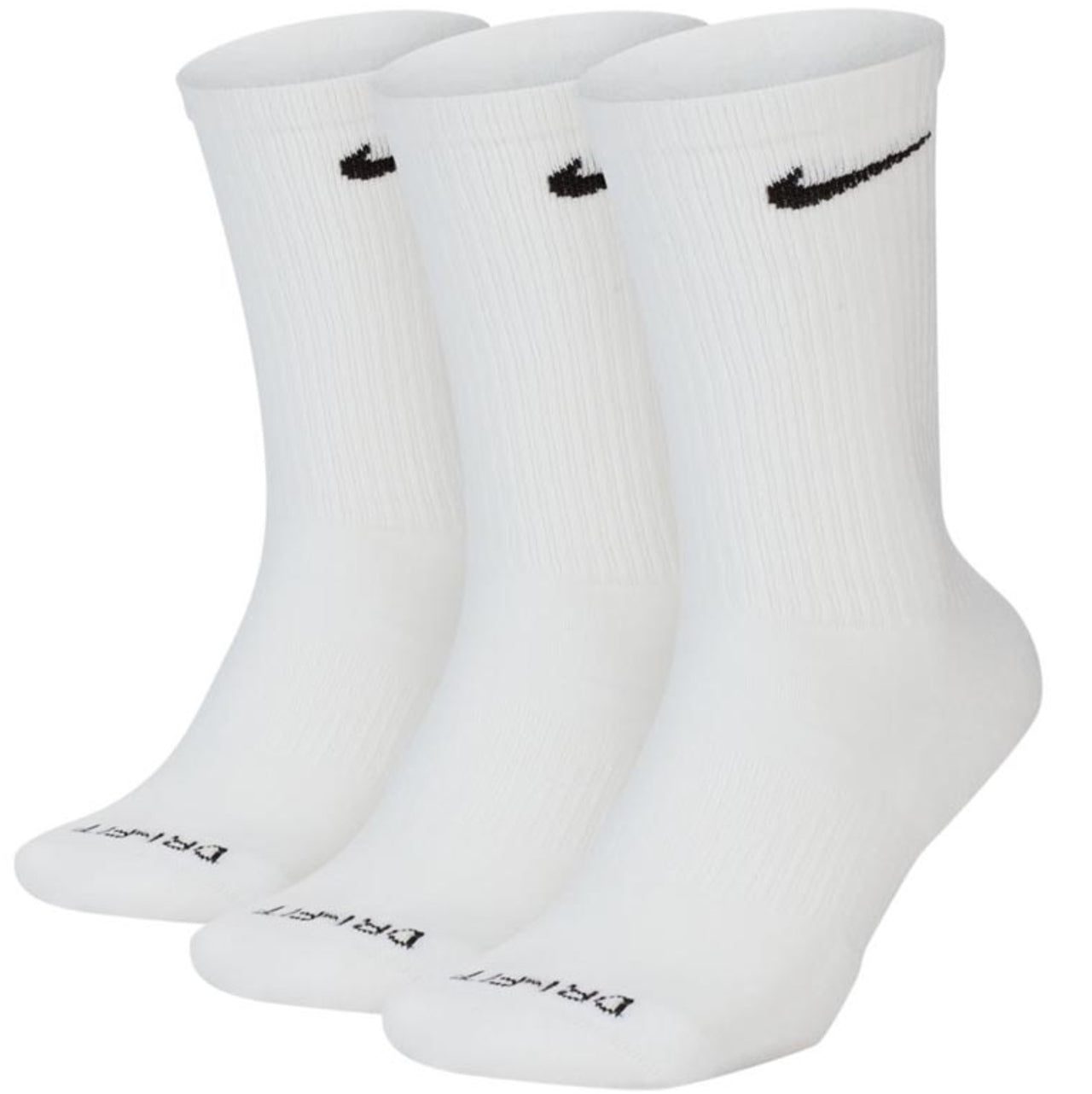 Nike Everyday Plus Cush Socks 3-Pack White