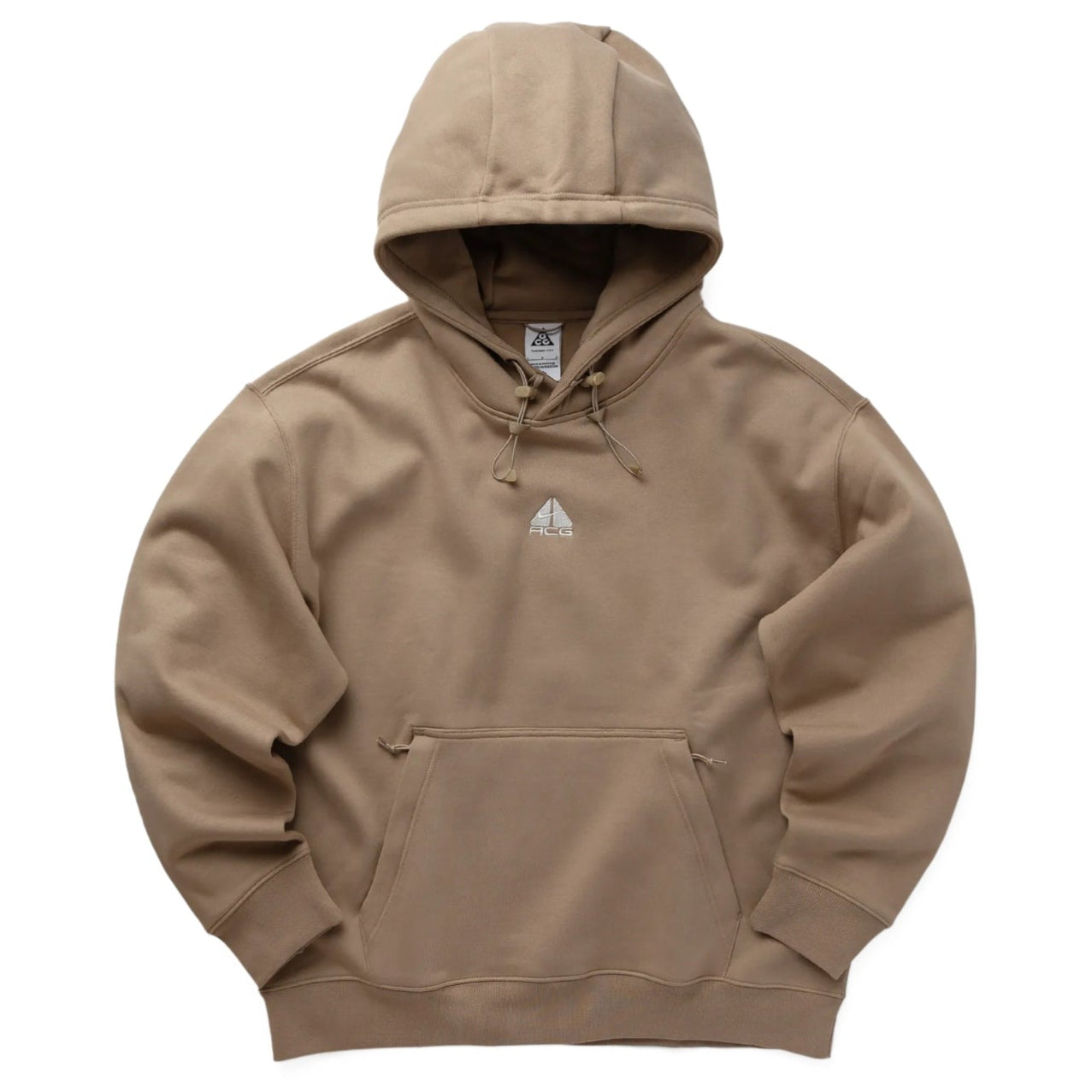 Nike Acg Therma-Fit Fleece Pullover Hoodie Beige Khaki